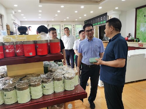 2023年7月13日，中国邮政集团公司河南省分公司夏总一行莅临九游HOME·AG国际茶印象园参观指导，给予我司发展高度评价